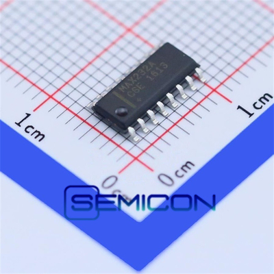 SEMICON MAX232ACSE+T ডুয়াল ট্রান্সমিটার/রিসিভার RS-232 16-পিন SOIC